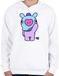 printfashion BT21 - Gyerek kapucnis pulóver - Fehér (2041337)