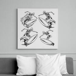 printfashion Szörf 03 - Vászonkép - Fehér (6636629)