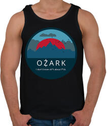 printfashion Ozark / mountains - Férfi atléta - Fekete (6280745)