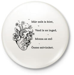 printfashion Radnóti Miklós - Bájoló - Kitűző, hűtőmágnes - Fehér (6615512)