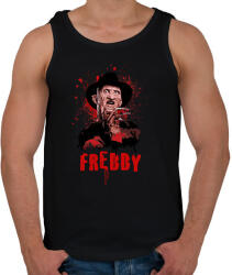 printfashion freddy poster style - Férfi atléta - Fekete (2000329)