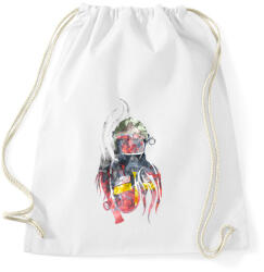 printfashion Fire&Smoke - Sportzsák, Tornazsák - Fehér (863237)