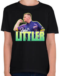 printfashion Luke Littler - Gyerek póló - Fekete (15577572)