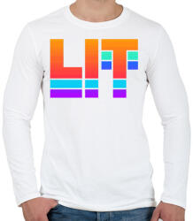 printfashion DJ LIT - Férfi hosszú ujjú póló - Fehér (1824435)