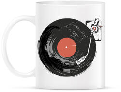 printfashion Retro hangulat - lemezjátszó - Bögre - Fehér (5716373)