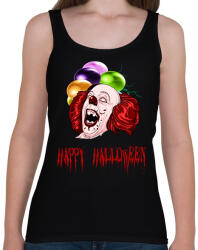 printfashion happy halloween pennywise - Női atléta - Fekete (1864679)