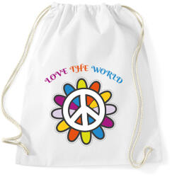 printfashion Love the world - Sportzsák, Tornazsák - Fehér (7107868)