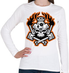 printfashion Hellride - Női hosszú ujjú póló - Fehér (2095128)