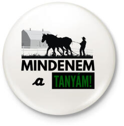 printfashion MINDENEM A TANYÁM - Kitűző, hűtőmágnes - Fehér (3083366)