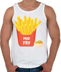 printfashion Mid Fry - Középső tesó - Férfi atléta - Fehér (7012252)