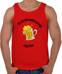 printfashion elcserélném - Férfi atléta - Piros (1358946)