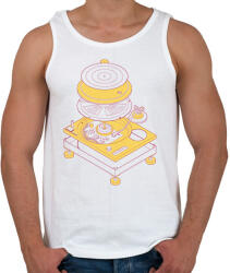 printfashion Lemezlejátszó - Férfi atléta - Fehér (7651120)