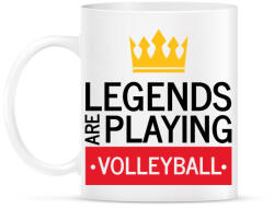 printfashion Legends are playing volleyball - Bögre - Fehér (7160798)