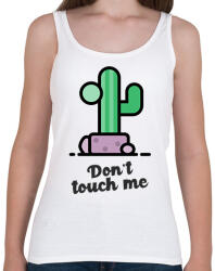 printfashion DONT TOUCH ME - Női atléta - Fehér (10273600)