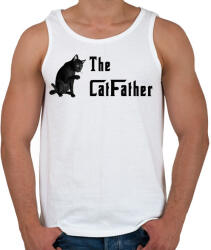 printfashion the catfather - Férfi atléta - Fehér (1591543)