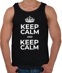 printfashion KEEP CALM - Férfi atléta - Fekete (10757754)