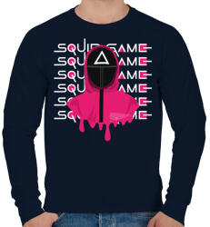 printfashion SQUID GAME - háromszög - Férfi pulóver - Sötétkék (5480540)