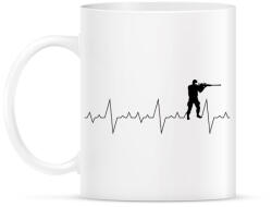 printfashion Szívverés PUBG CSGO - Bögre - Fehér (827113)