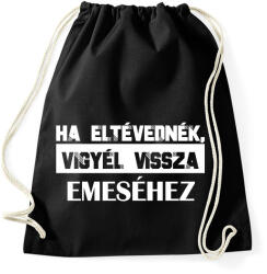 printfashion Eltévedt pároknak - Ha eltévednék (fehér) - Sportzsák, Tornazsák - Fekete (6996285)