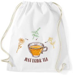 printfashion Just drink tea - Sportzsák, Tornazsák - Fehér (7252828)