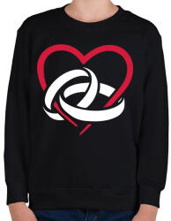 printfashion Eljegyzés - Gyerek pulóver - Fekete (5182029)