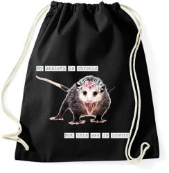 printfashion My anxiety is chronic. . . - Sportzsák, Tornazsák - Fekete (14459458)