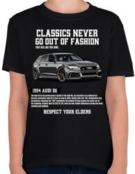 printfashion Audi rs6 - Gyerek póló - Fekete (14788398)