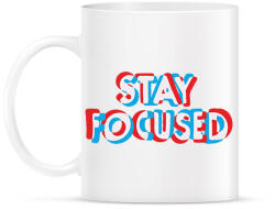 printfashion Stay focused - Bögre - Fehér (2259799)