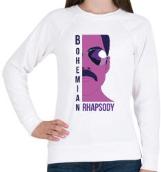 printfashion Bohemian Rhapsody - Freddie - Női pulóver - Fehér (6577095)