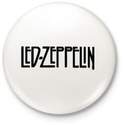 printfashion Led Zeppelin logo - Kitűző, hűtőmágnes - Fehér (3083552)