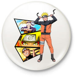 printfashion Naruto - montázs - Kitűző, hűtőmágnes - Fehér (7209396)