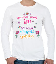 printfashion A legszebb ajándékod - Férfi hosszú ujjú póló - Fehér (7944661)