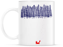 printfashion Alone in the forest - Bögre - Fehér (788619)