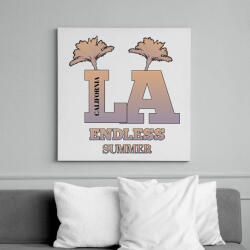 printfashion los angeles california - Vászonkép - Fehér (6635295)
