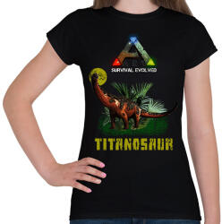 printfashion ARK-TITANOSAUR - Női póló - Fekete (6122374)