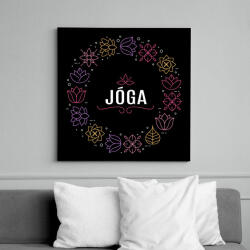 printfashion Jóga - Vászonkép - Fekete (6662318)