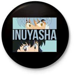 printfashion Inuyasha - Szemek - Kitűző, hűtőmágnes - Fekete (6571810)
