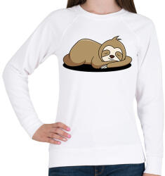 printfashion Lajhár alszik - Női pulóver - Fehér (12050419)