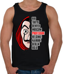 printfashion A nagy pénzrablás - La Casa de Papel - Money Heist - Férfi atléta - Fekete (5734408)