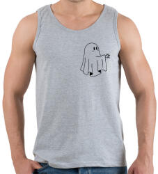 printfashion Fekete szellem - Férfi atléta - Sport szürke (14135428)