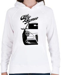 printfashion Alfa Romeo Mito - Black - Női kapucnis pulóver - Fehér (13779162)