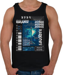 printfashion Libra - Streetwear style - Férfi atléta - Fekete (15695553)