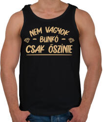 printfashion Nem vagyok bunkó - Férfi atléta - Fekete (7517355)