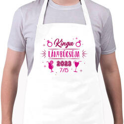 printfashion Lánnybúcsú - Névvel - Kötény - Fehér (13157568)
