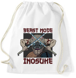 printfashion Inosuke Beast Mode - Sportzsák, Tornazsák - Fehér (13146794)