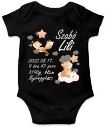 printfashion Rókás emlékörző - Baba Body - Fekete (10732721)