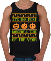 printfashion Wonderful Halloween Time - Férfi atléta - Fekete (9532996)