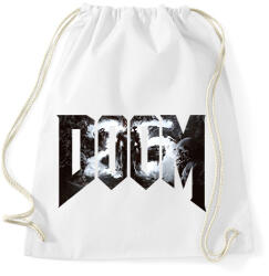 printfashion DOOM - Sportzsák, Tornazsák - Fehér (2950539)