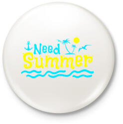 printfashion NYÁR - Kitűző, hűtőmágnes - Fehér (3075529)