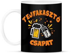 printfashion Tejfakasztó csapat - Bögre - Fekete (16521661)